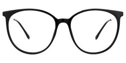 Babbage Schwarz Rund Brille0