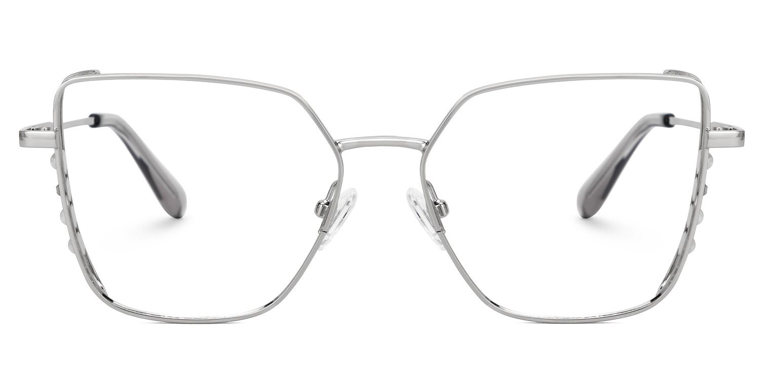 Jamison Silber Quadratisch Brille0