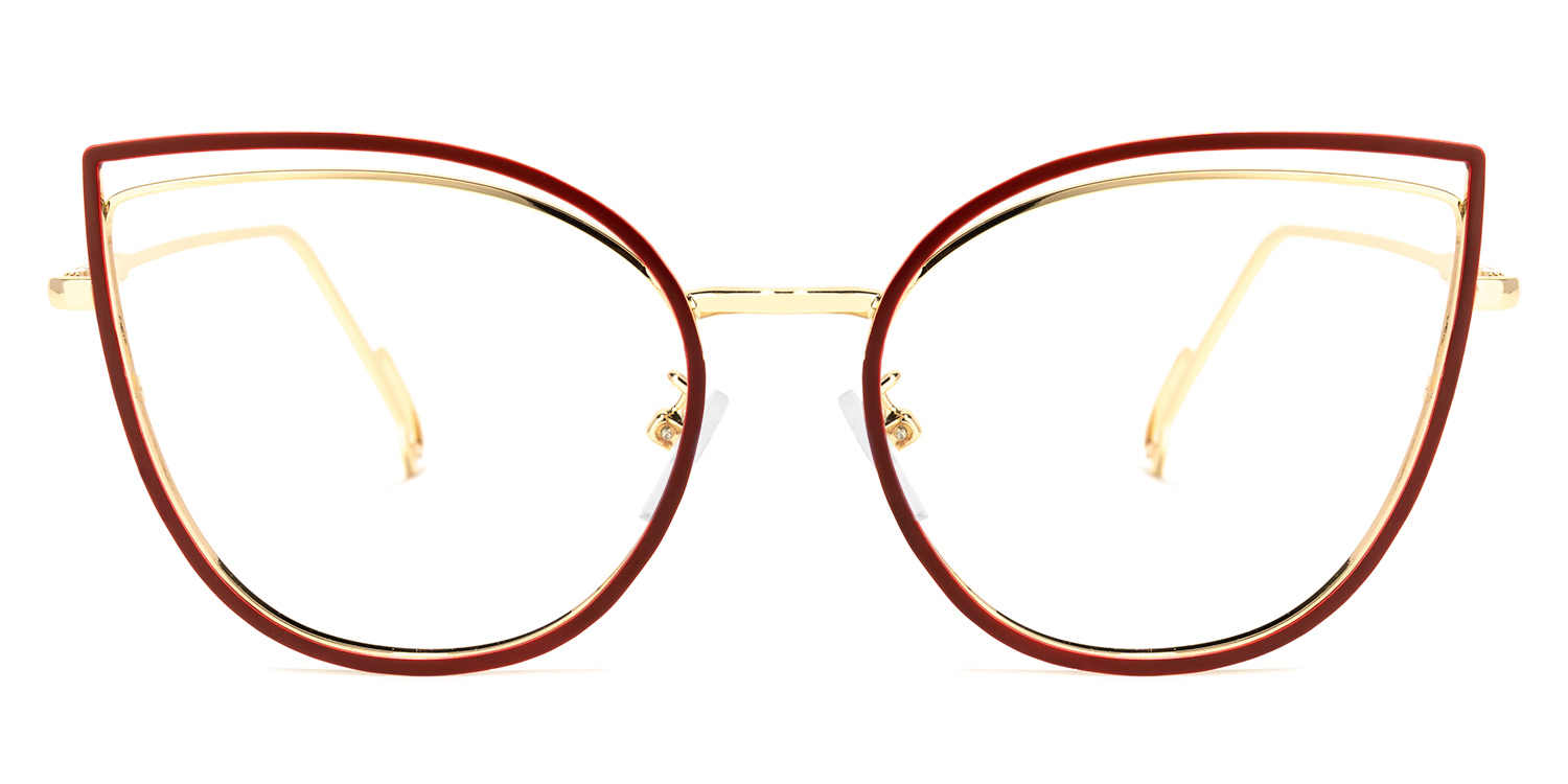 Mable Rote Cateye Brille0