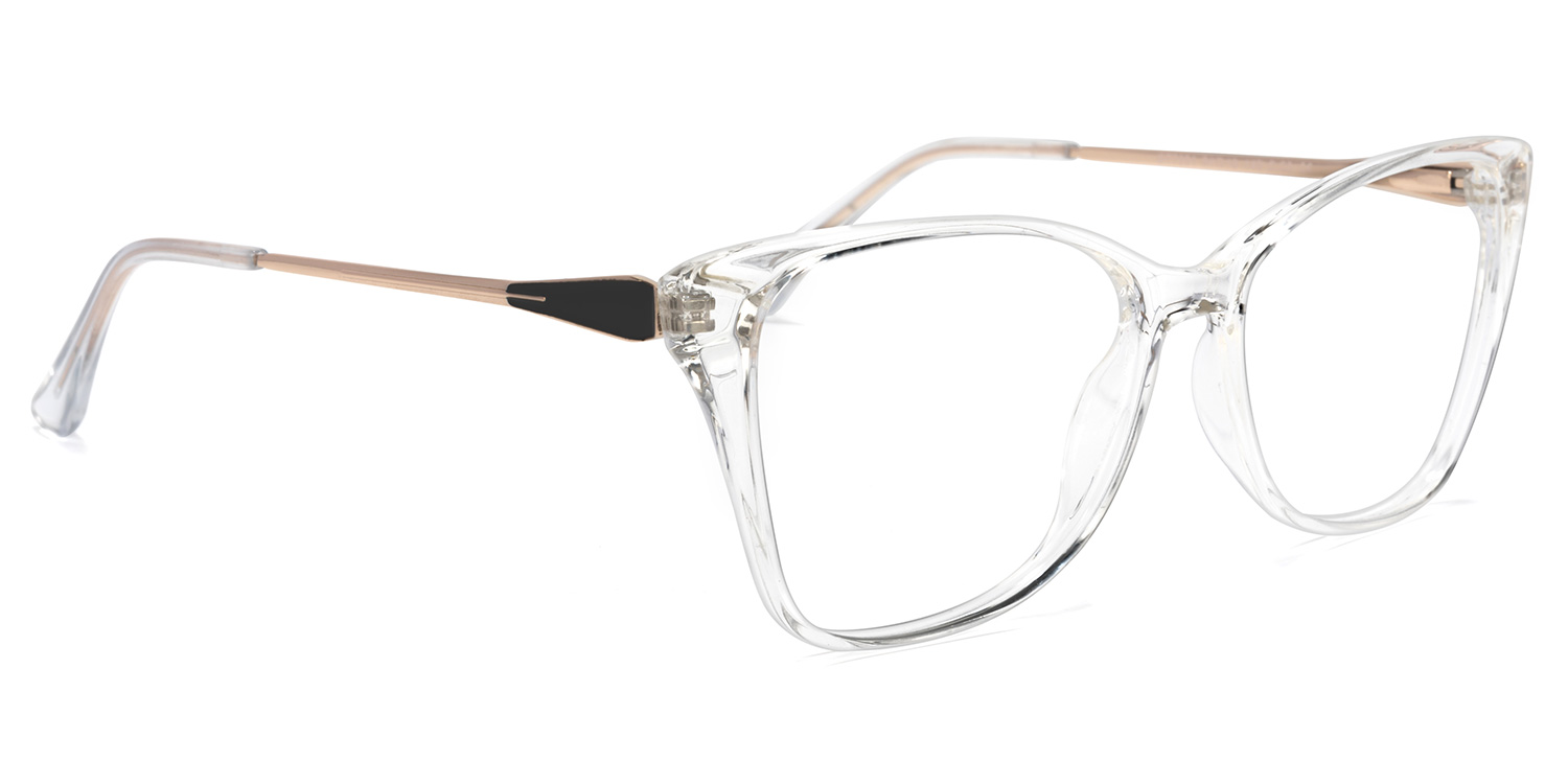 Forest Weiß Kristall Cateye Brille1