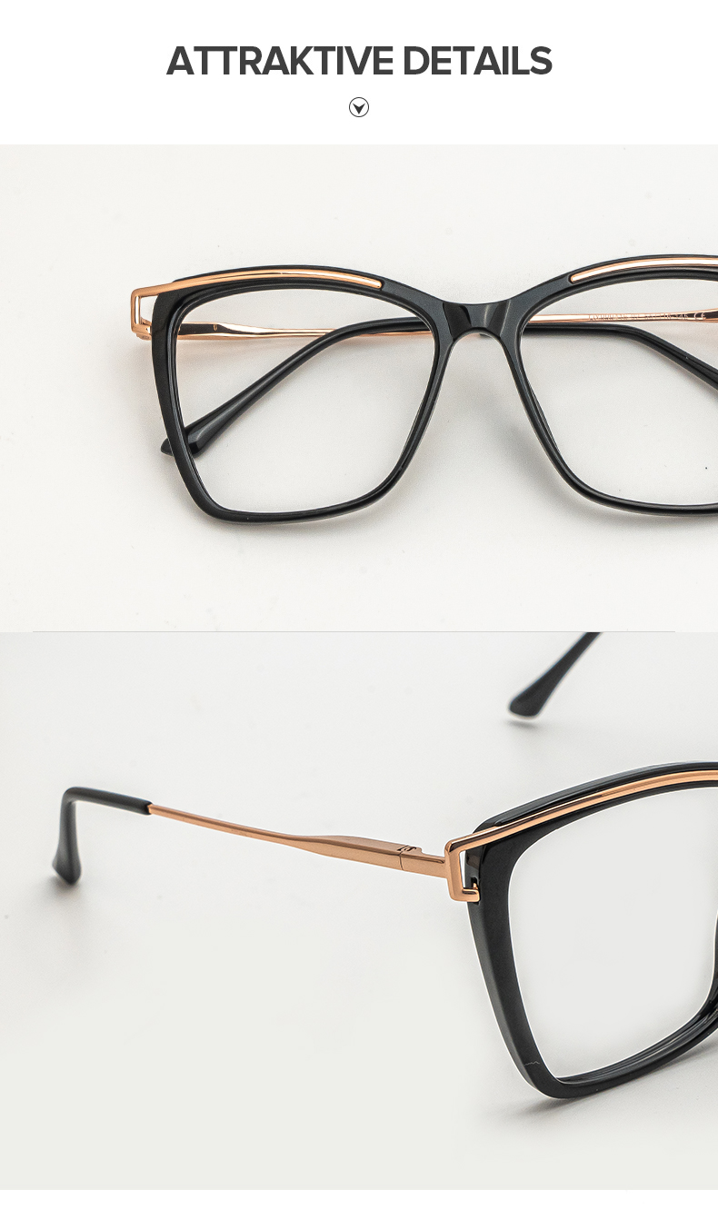Matia Schwarz Quadratisch Brille