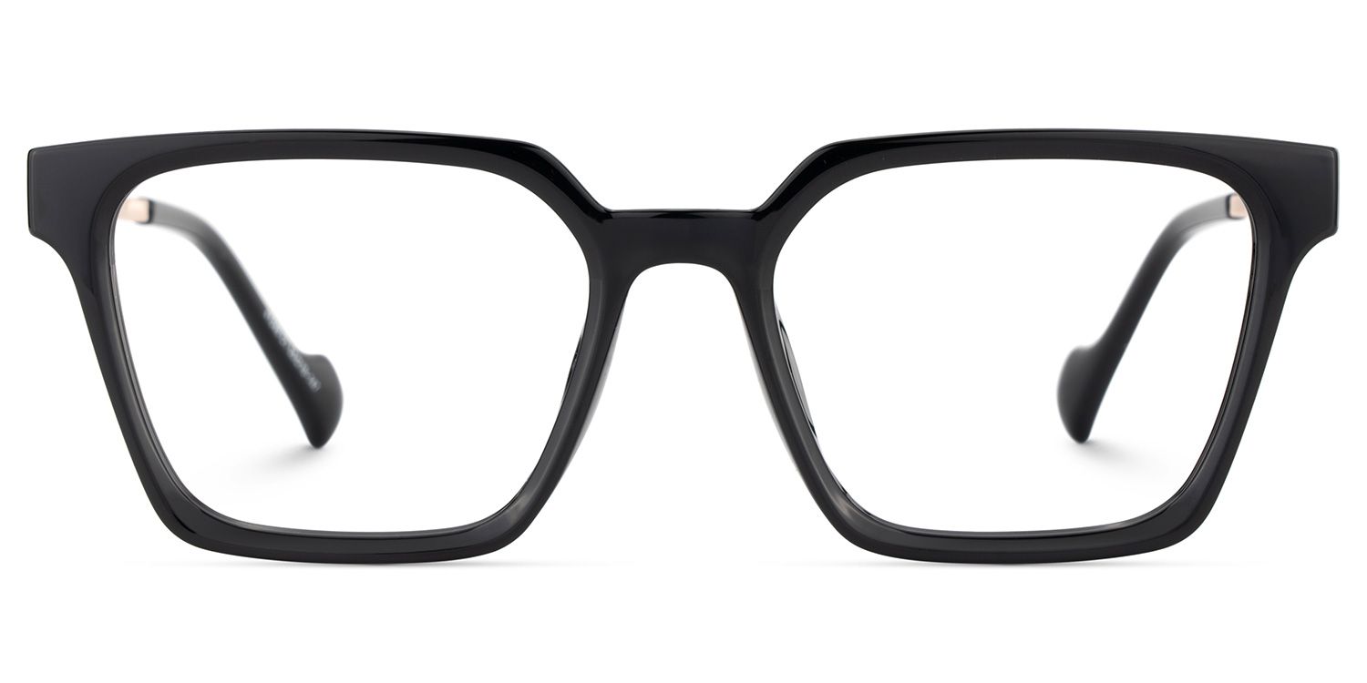 Mabel Schwarz Quadratisch Gemischte-Materialien Brille0