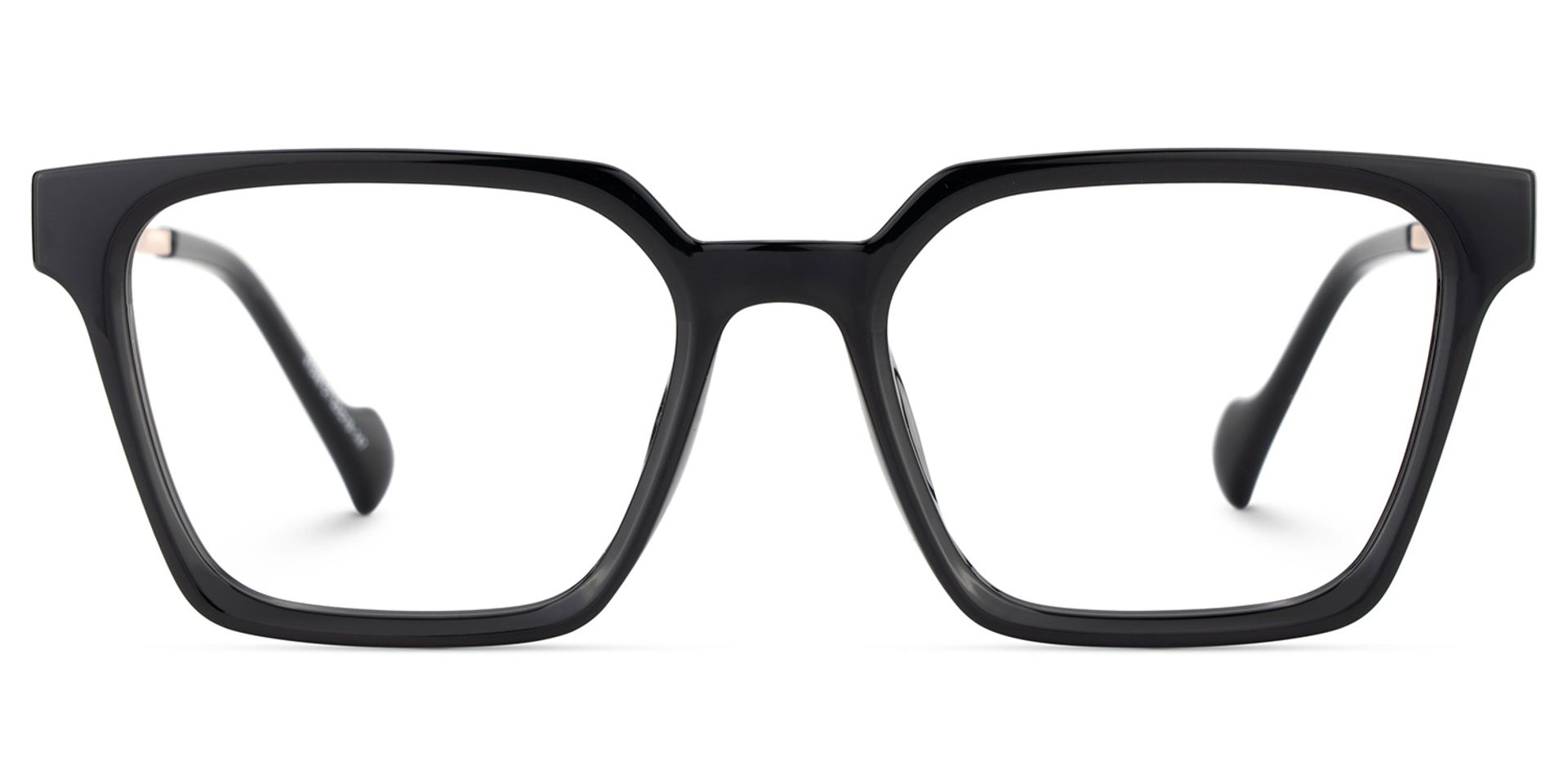 Mabel Schwarz Quadratisch Gemischte-Materialien Brille0