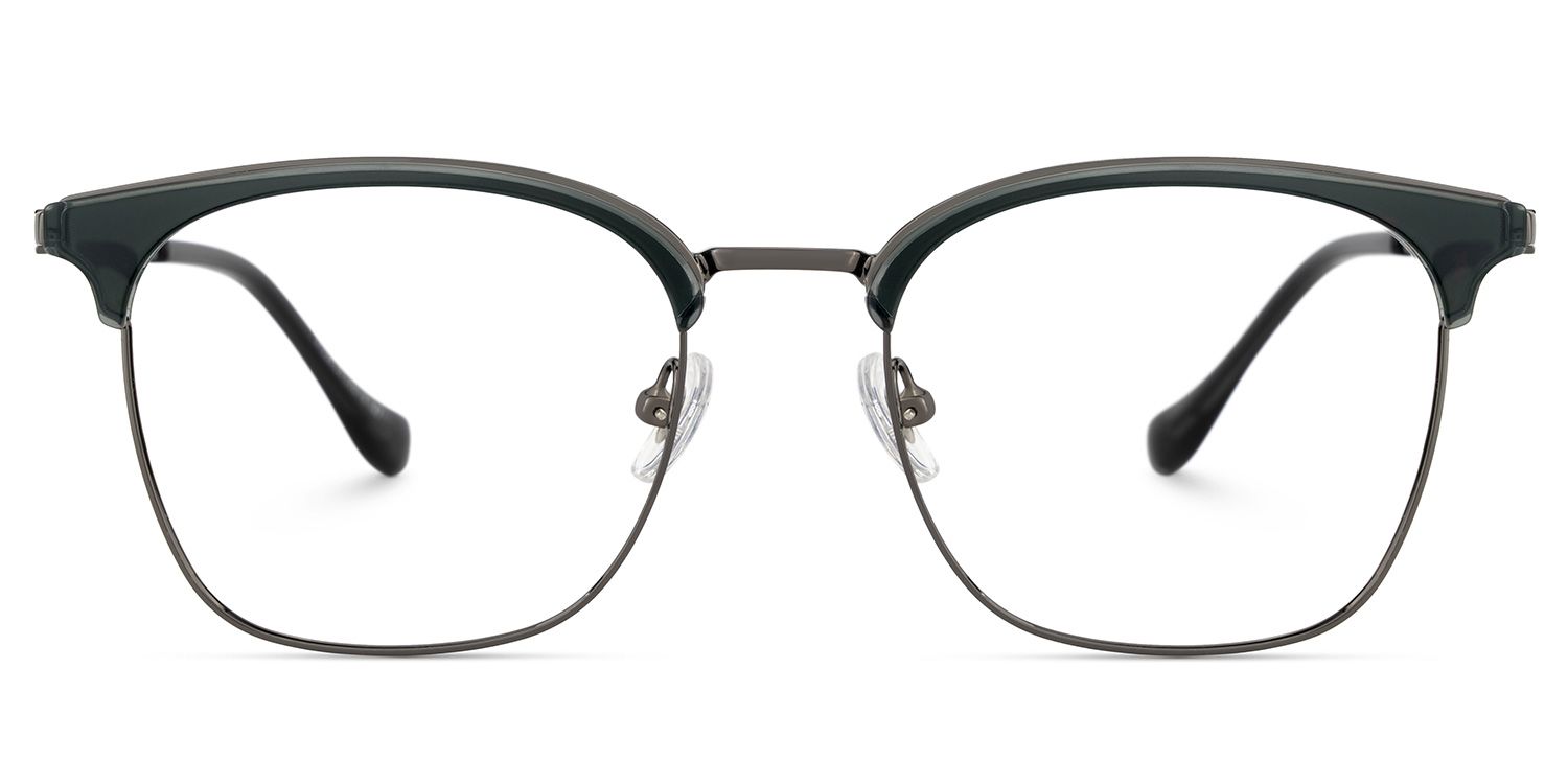 Leon Schwarz Browline Gemischte-Materialien Brille0