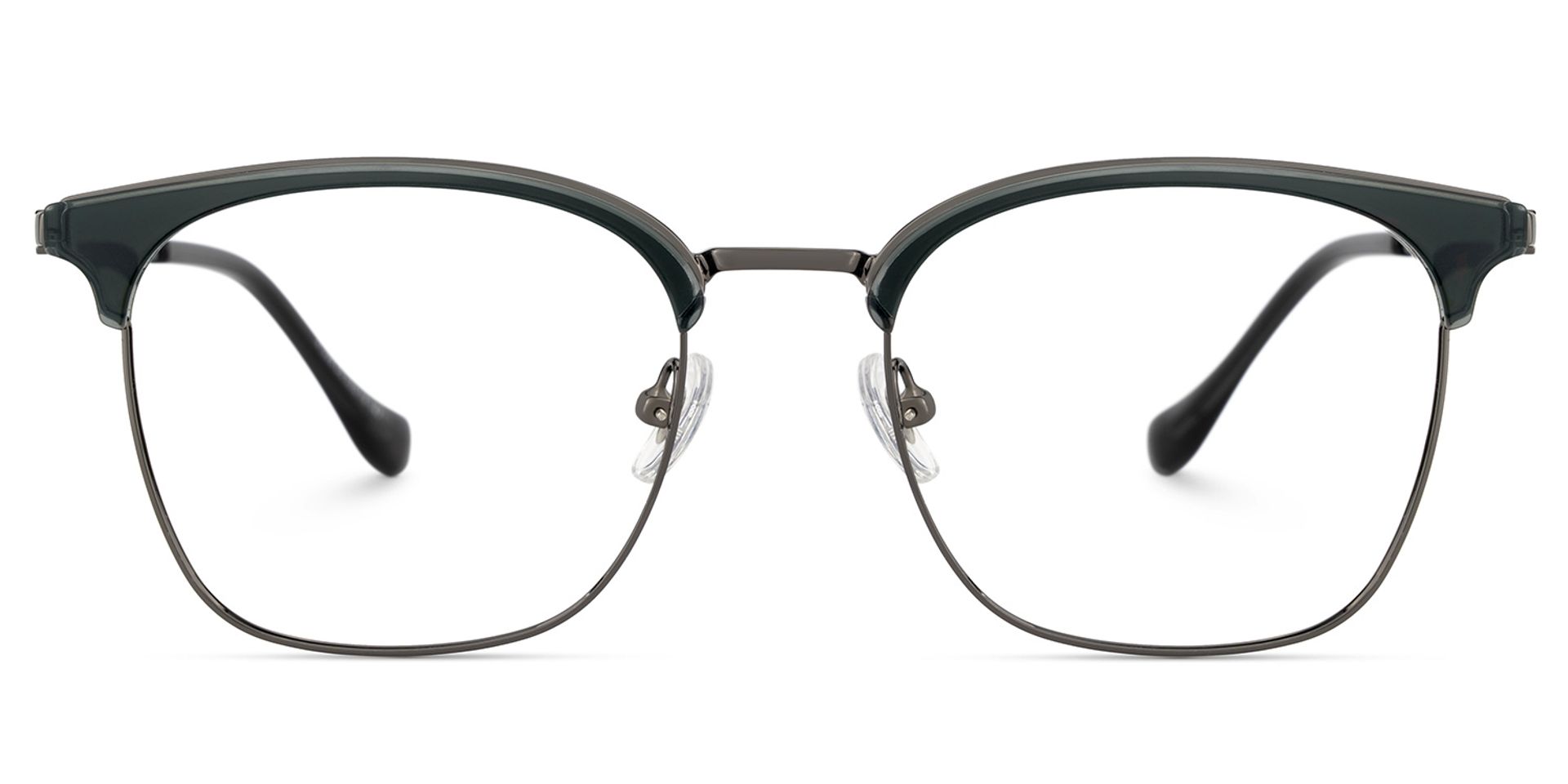 Leon Schwarz Browline Gemischte-Materialien Brille0