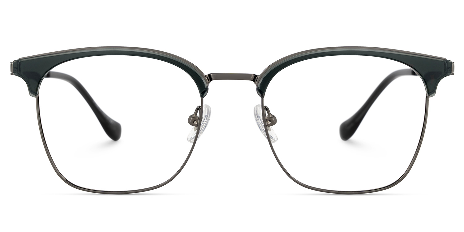 Leon Schwarz Browline Brille gutes Bild