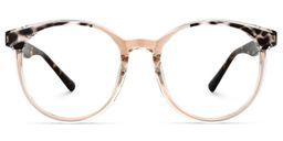 Gilda Beige Rund Brille1
