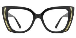 Smolin Schwarz Cateye Brille0