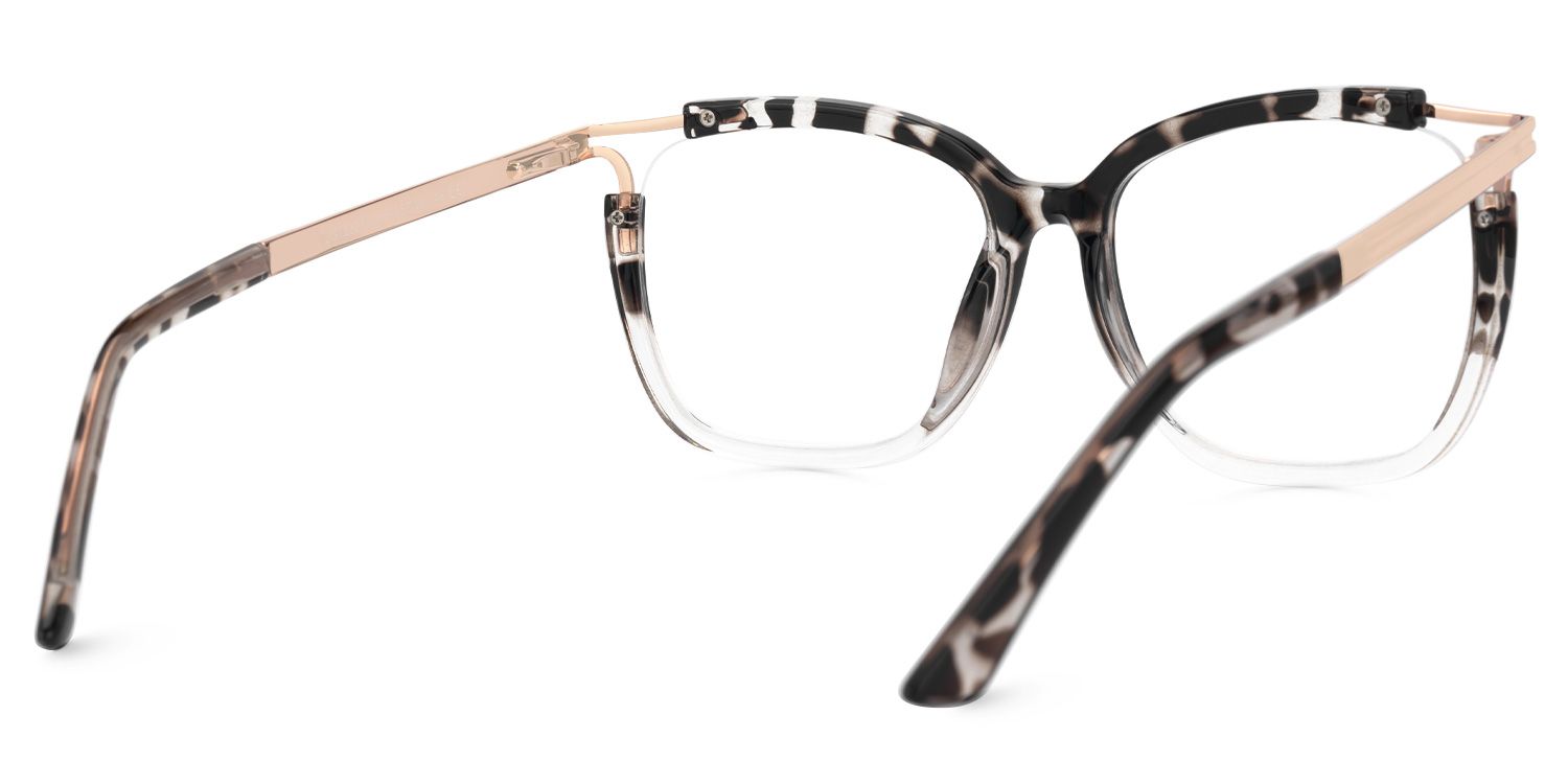 Nuriama Schwarz-Tortoise Cateye Brille4