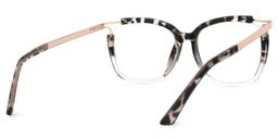 Nuriama Schwarz-Tortoise Cateye Brille4