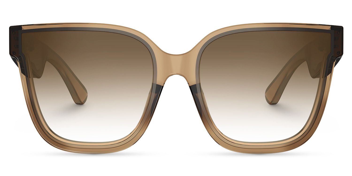 Kaylee Braun Quadratisch Bluetooth Sonnenbrille0