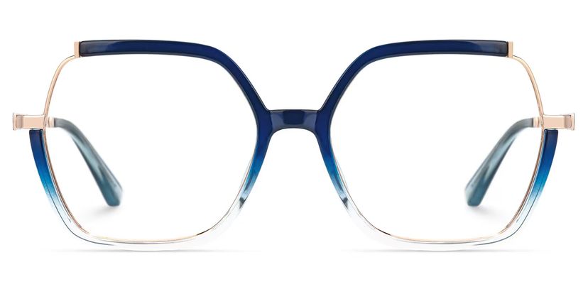 Yulisa Blau Quadratisch Brille