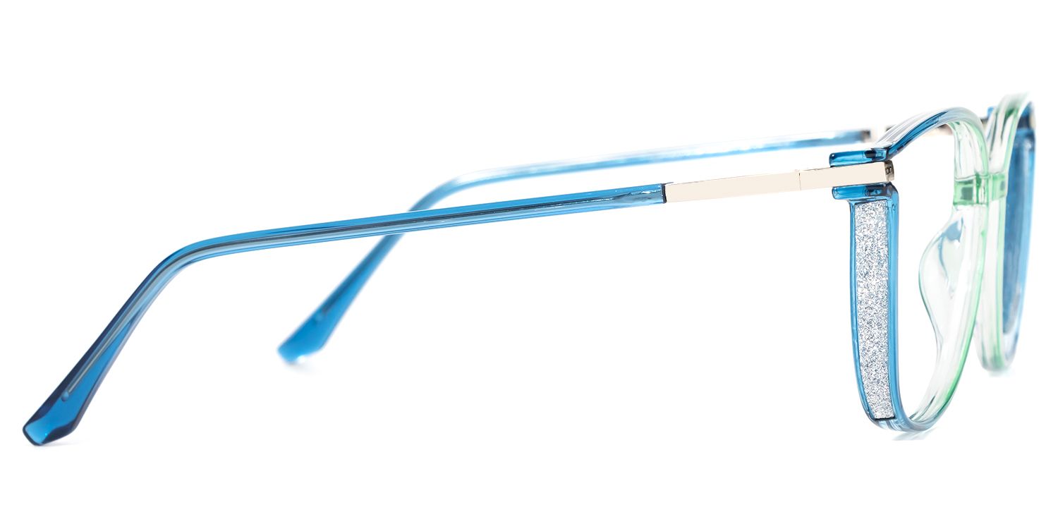 Walden Blau-Grün Cateye Brille3