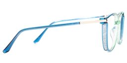 Walden Blau-Grün Cateye Brille3