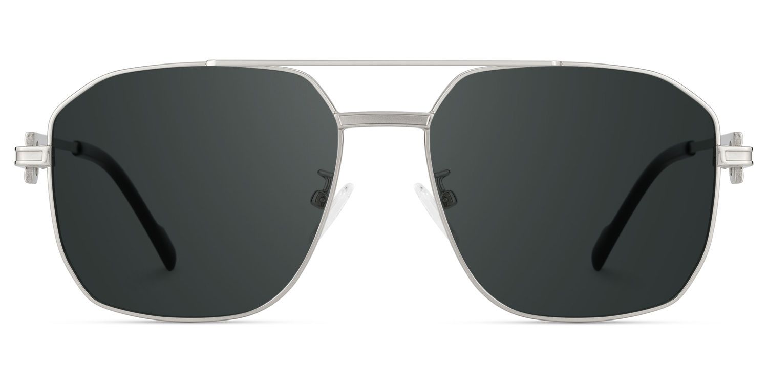Ludwig Silber Pilot Metall Sonnenbrille0