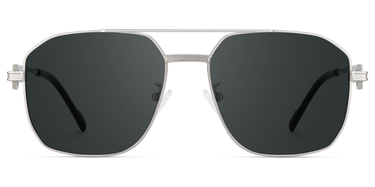 Ludwig Silber Pilot Sonnenbrille gutes Bild
