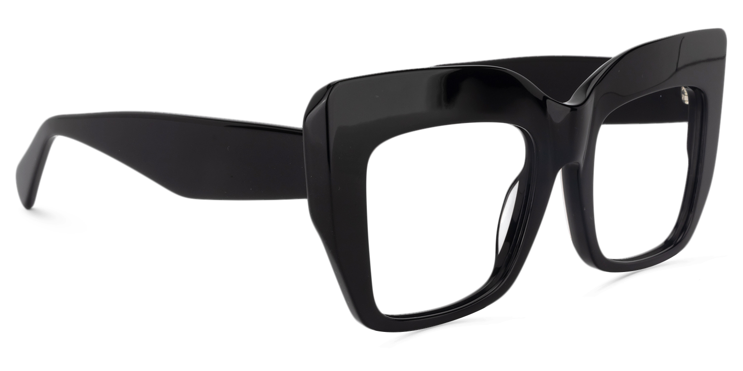 Charmaine Schwarz Cat Eye Brille2