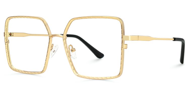 Thalia Gold Quadratisch Brille