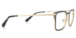 Chaney Schwarz Rechteckig Brille4