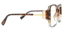 Larvall Braun-Tortoise Quadratisch Brille3