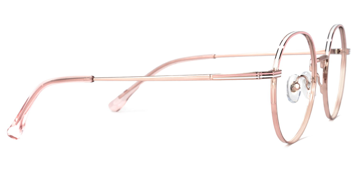 Ragan Rosa Rund Brille2