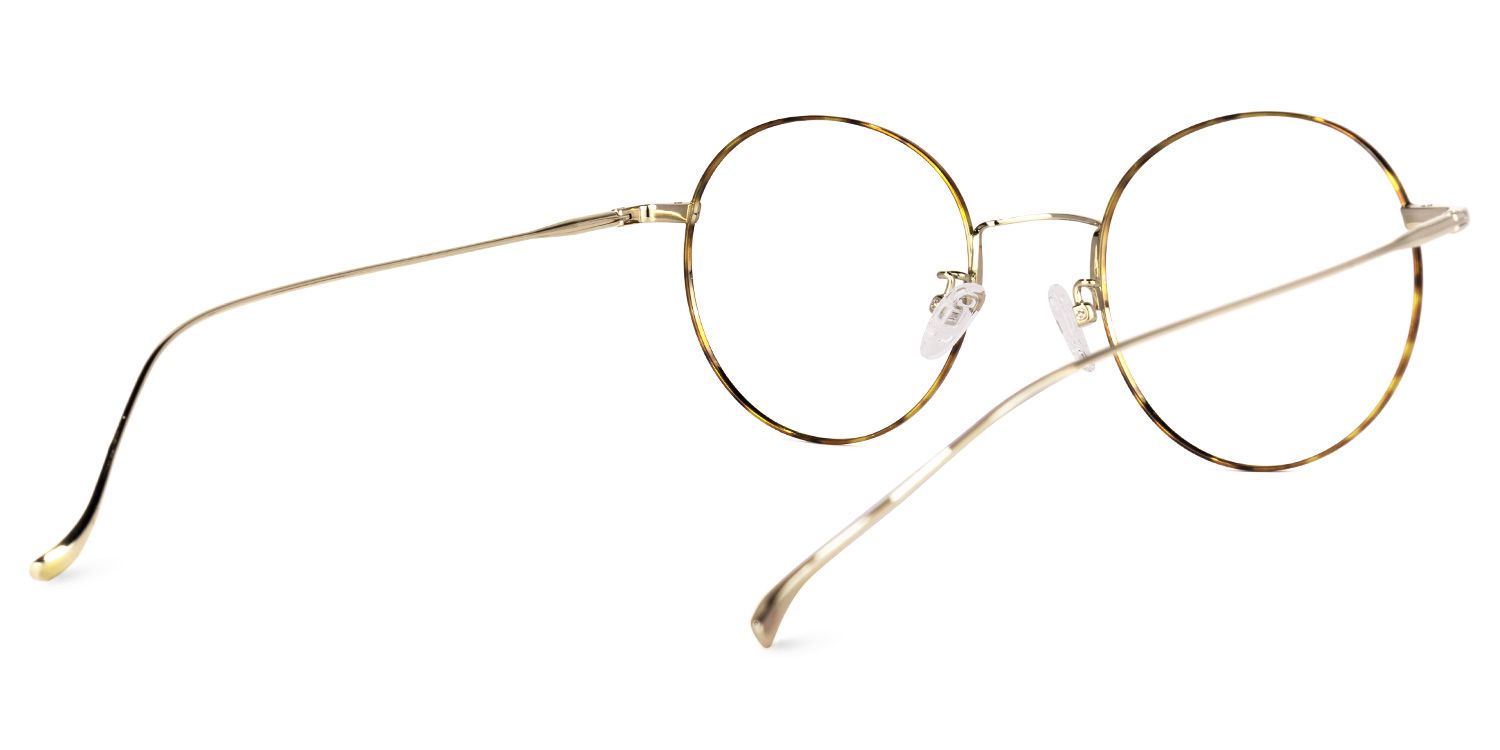 Spalding Gelb-Tortoise Rund Brille3