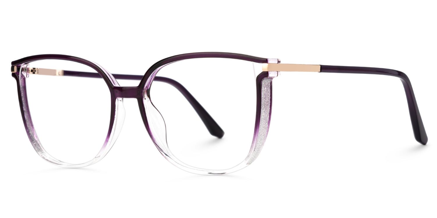 Walden Dunkellila Cateye Brille2