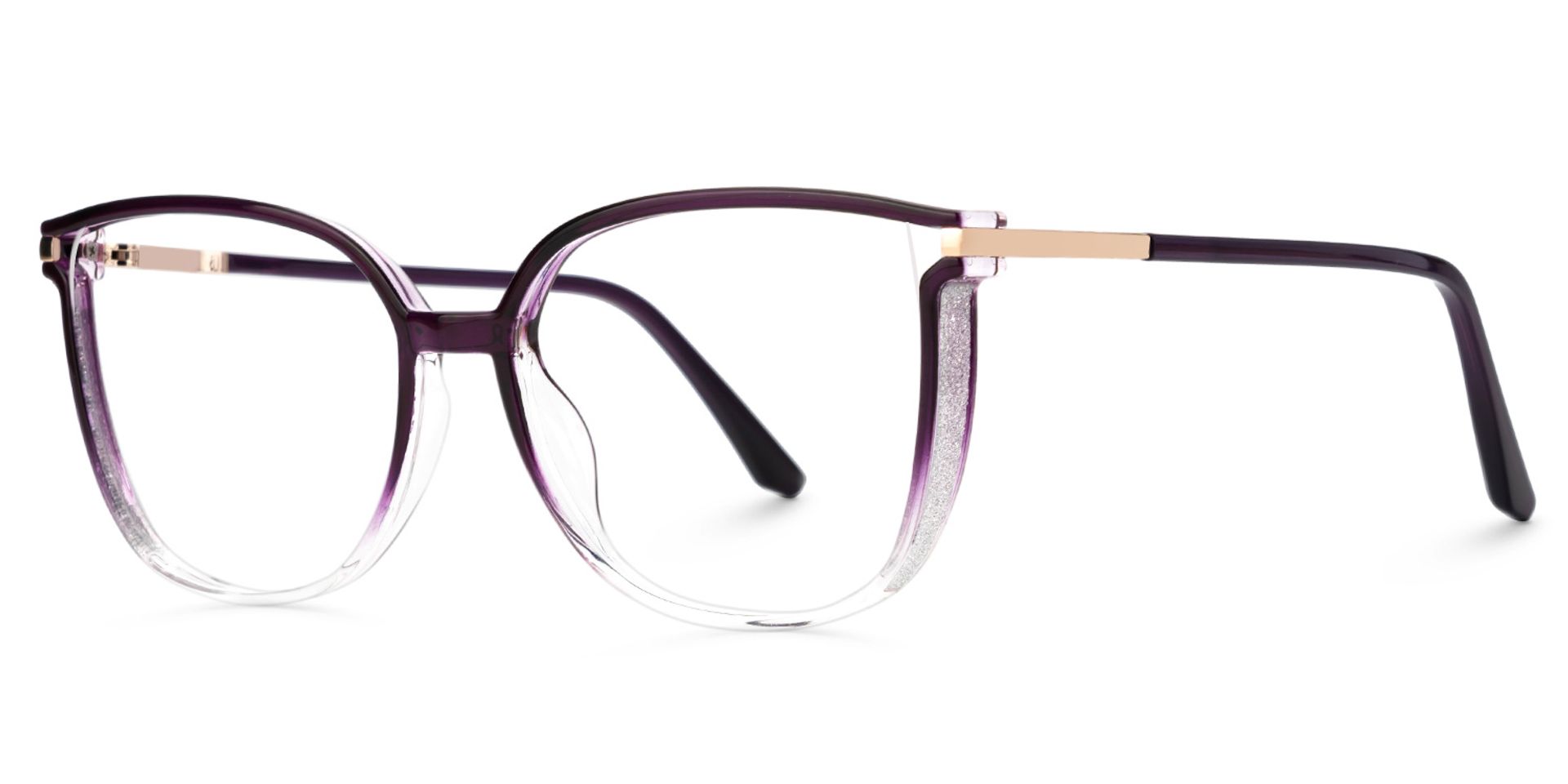 Walden Dunkellila Cateye Brille2