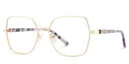 Billie Gold Geometrisch Brille4
