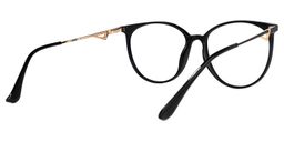 Babbage Schwarz Rund Brille3