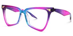 Cicely Lila-Bunt Geometrisch Brille3