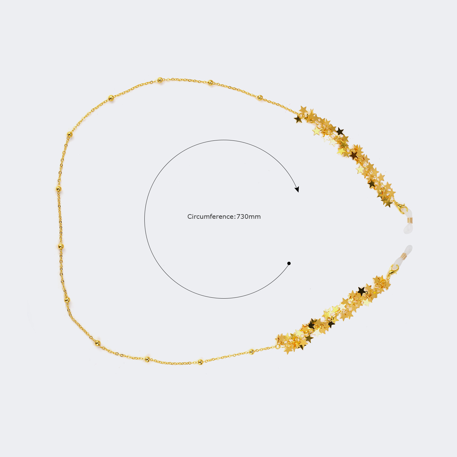 Lacy Gold-Stern Brillenkette1