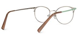 Luther Grün-Silber Rund Brille2