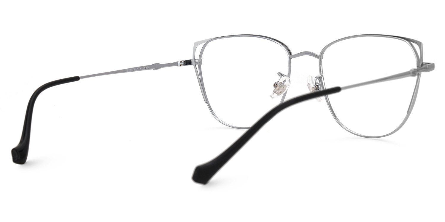 Unica Silber Cateye Brille3