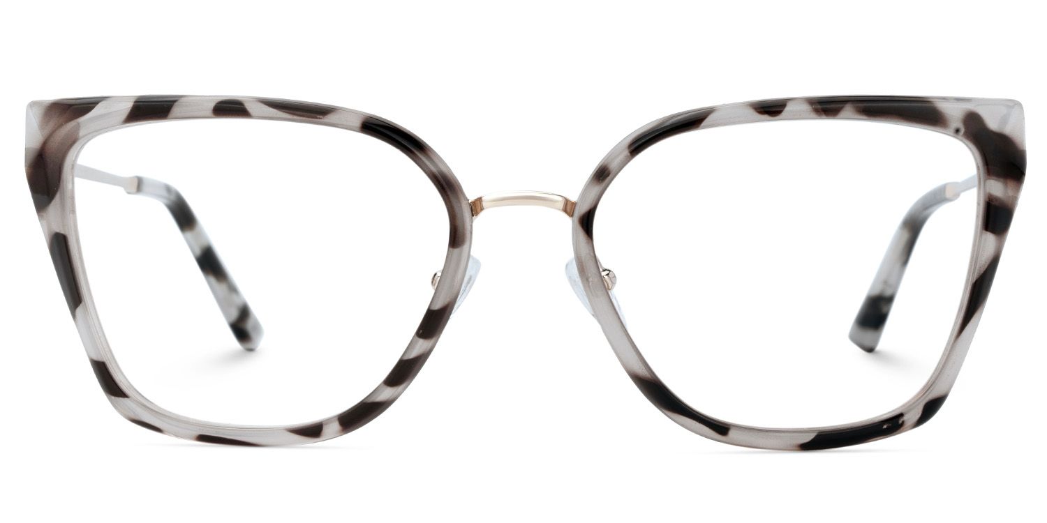 Martine Schwarz-Tortoise Quadratisch Brille0