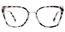 Martine Schwarz-Tortoise Quadratisch Brille0