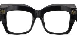 Alberta Schwarz Cat Eye Brille4