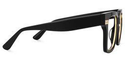Taylor Schwarz Quadratisch Brille3