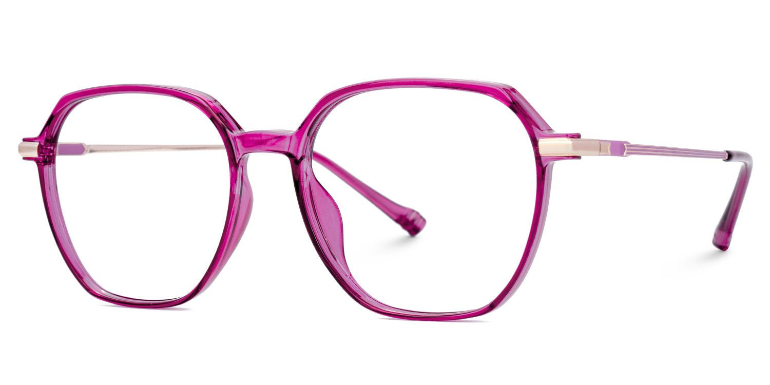 Helena Rot Geometrisch Gemischte Materialien Brille3