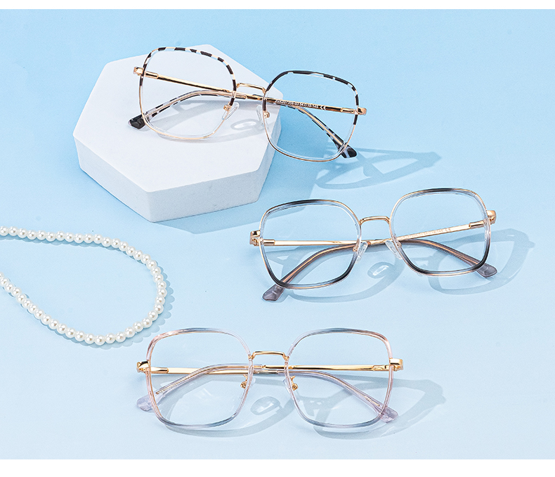 Kelby Grau-Schwarz Quadratisch Brille