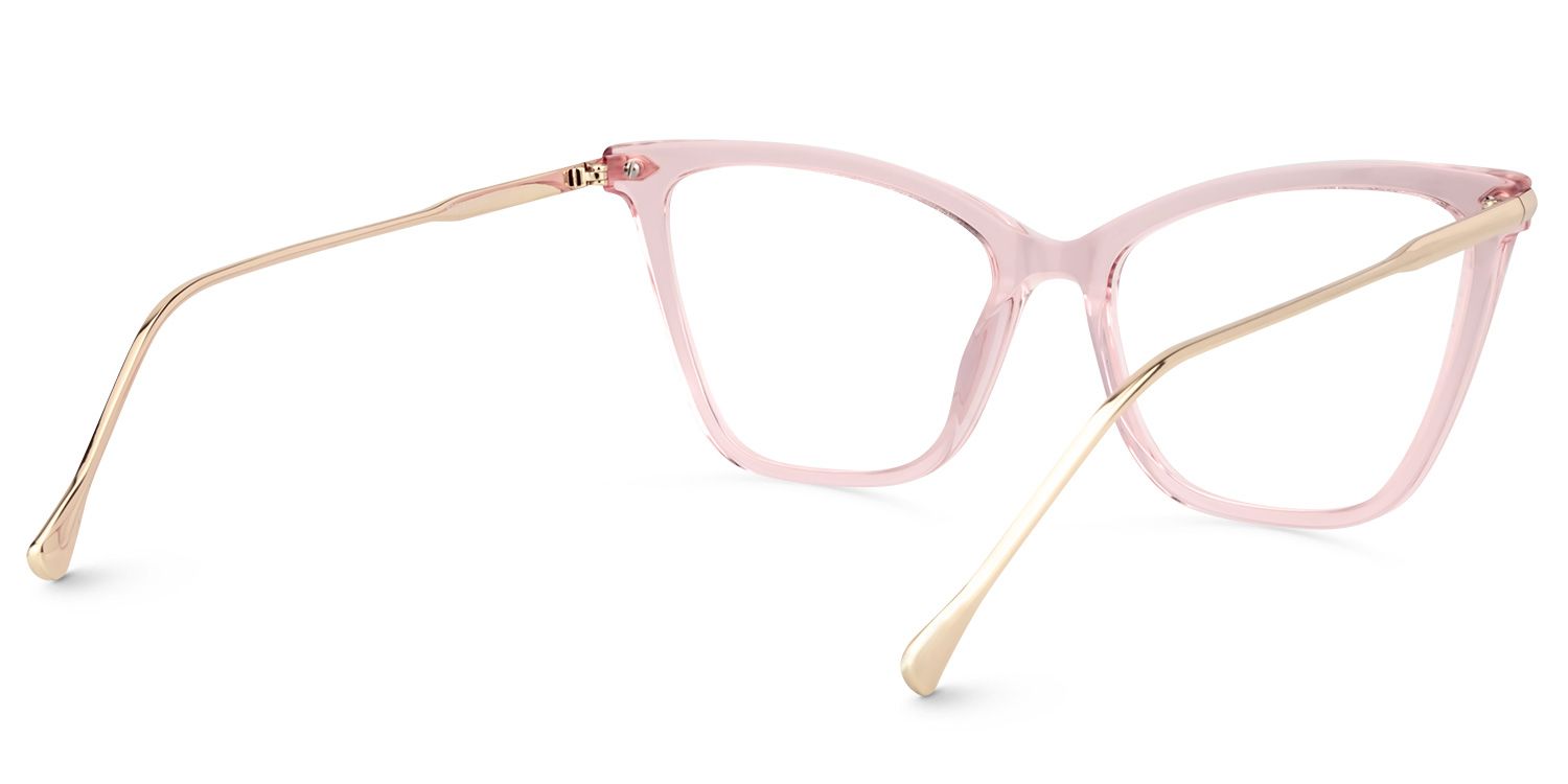 Hilary Rosa Klar Schmetterling-Form Brille4