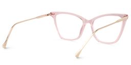 Hilary Rosa Klar Schmetterling-Form Brille4