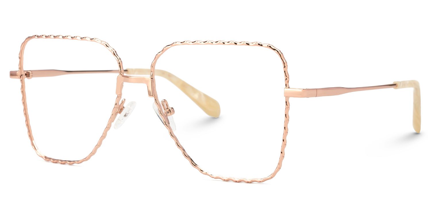 Teri Rosa-Gold Pilot Brille4