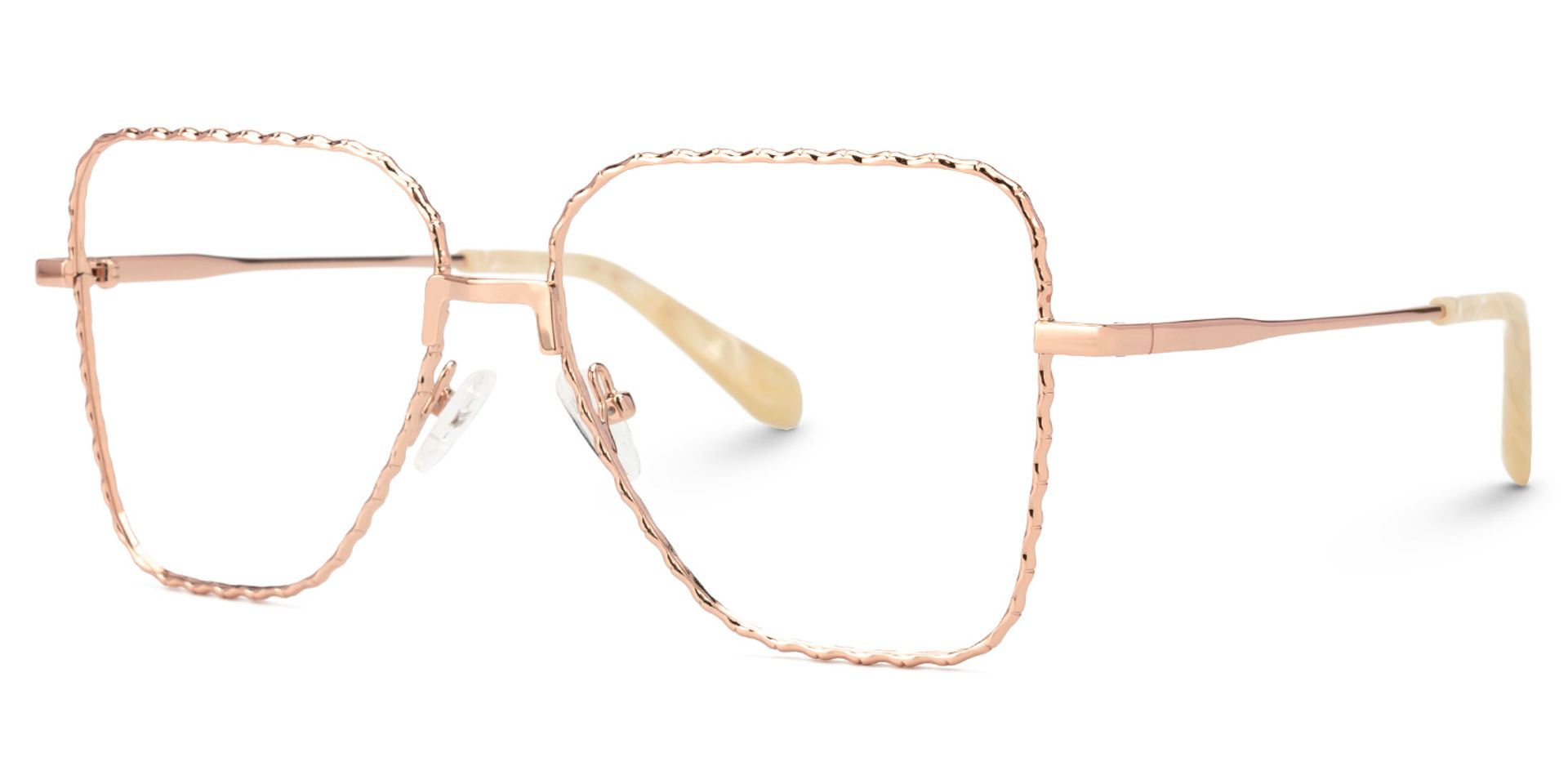 Teri Rosa-Gold Pilot Brille4