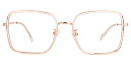 Jenifer Gold Quadratisch Brille0
