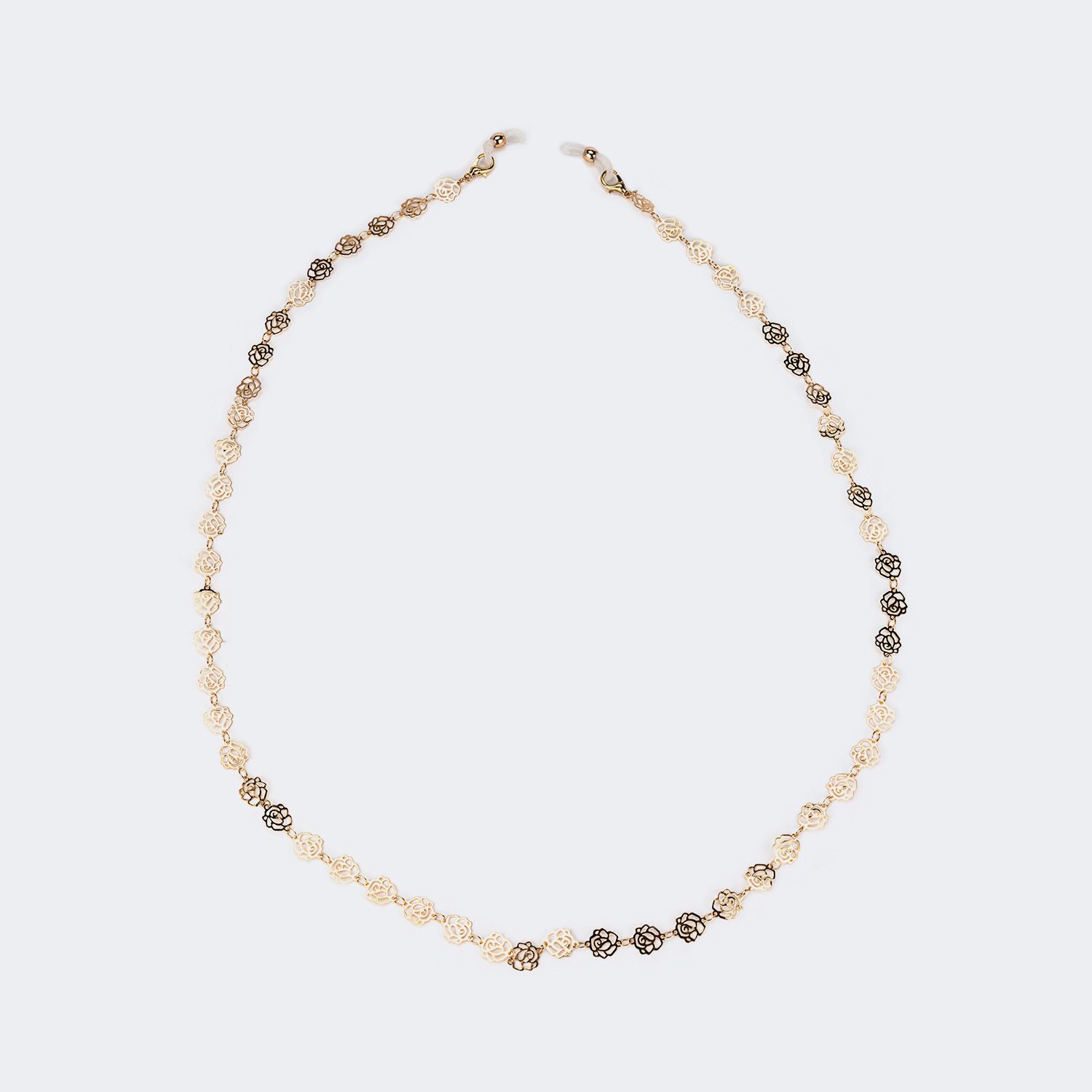 Quito Gold-Blumen Brillenkette1