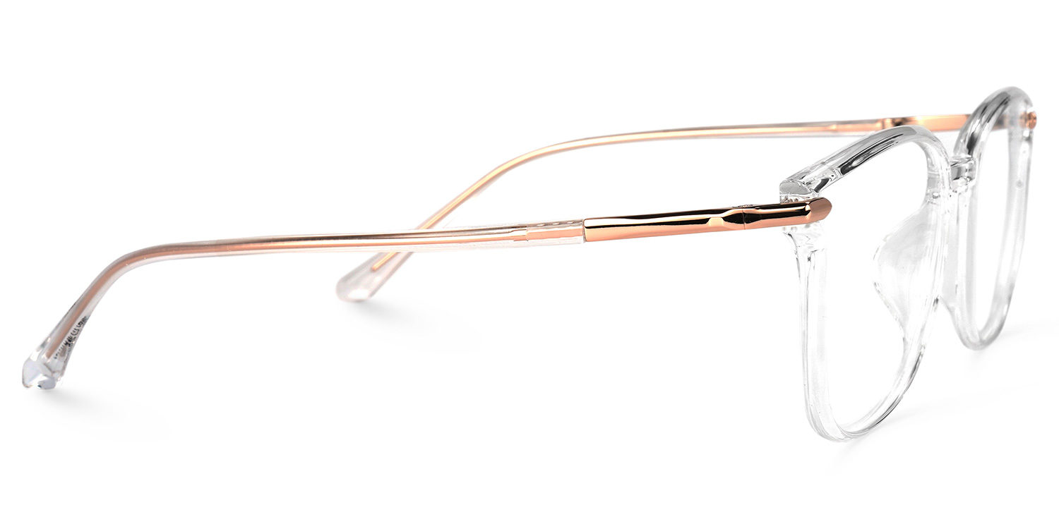 Mander Weiß Kristall Quadratisch Brille2