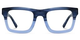 Riley Hellblau Rechteckige Brille1