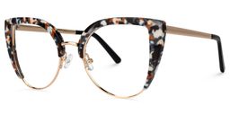 Brewer Schwarz-Tortoise Cateye Brille1