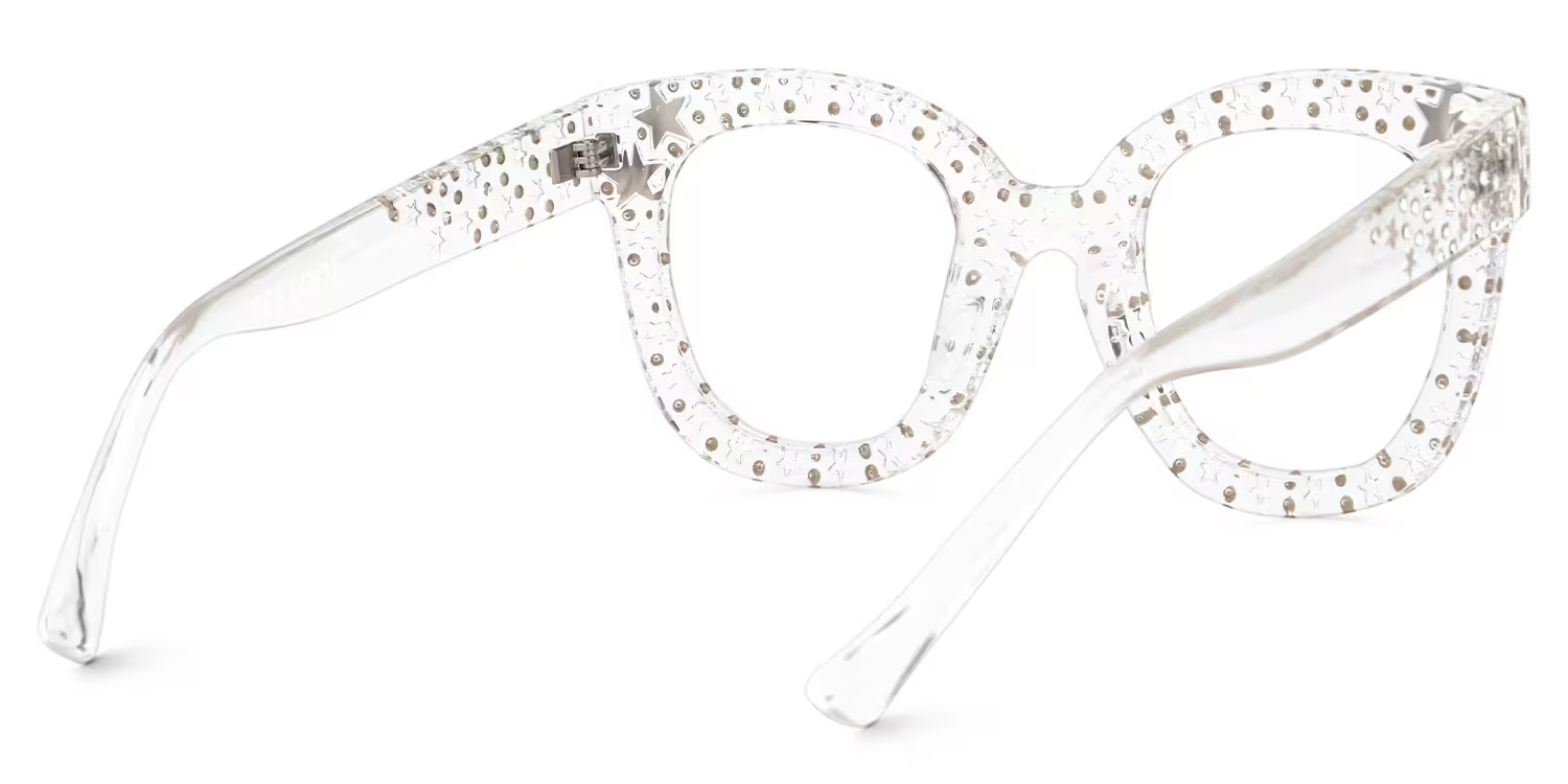 Kahle Kristall Cateye Brille5